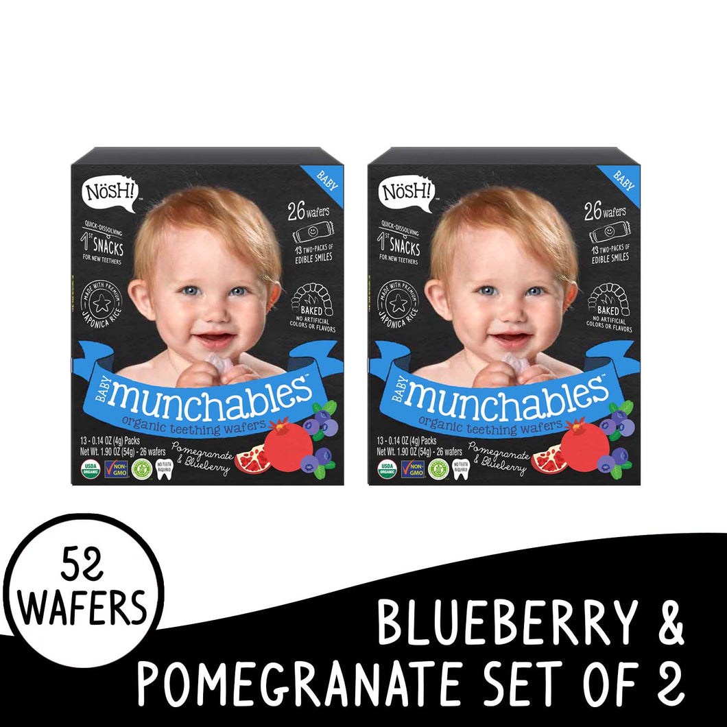 Nosh Baby Munchables Blueberry set of 2