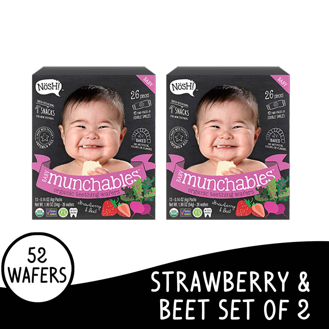 Nosh Baby Munchables Strawberry Beet Set of 2