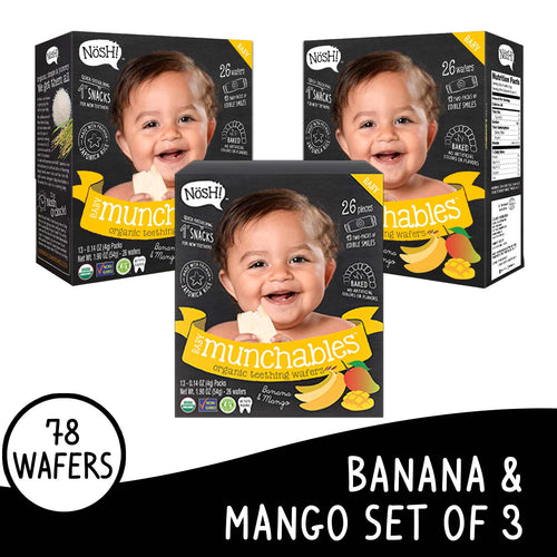 Nosh Baby Munchables Banana Mango Set of 3