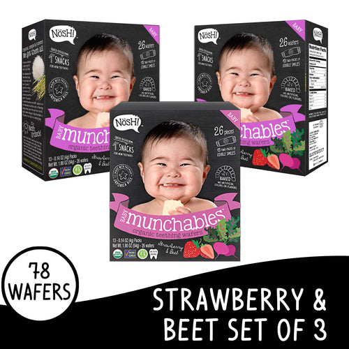 Nosh Baby Munchables Strawberry Beet Set of 3