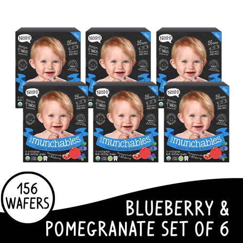 Nosh Baby Munchables Blueberry Pomegranate Box of 6